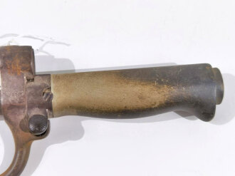 Frankreich 1.Weltkrieg, Seitengewehr Lebel Modell 1886 mit Haken, Griff Aluminium, sogenanntes" Rosalie", ungereinigt