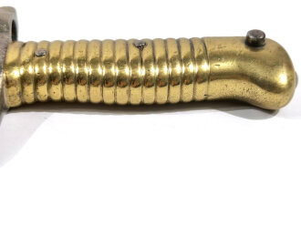 Frankreich, deutsch/französischer Krieg 1870/71 Seitengewehr Chassepot Modell 1866 ohne Scheide, gereinigt