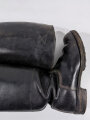 Paar Stiefel für Unteroffiziere der Wehrmacht. Ungewöhnliche Sohlennägel ( Beute ?) Relativ dickes Leder, Sohlenlänge 29cm