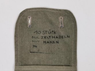 Tasche für das Zeltbesteck der Wehrmacht, wohl ungebrauchtes Stück