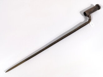 Tüllenbajonett Typ Österreich 1798, vierkantig,Länge 56 cm, Innendurchmesser Tülle 2,2 cm,Außendurchmesser 2,65cm