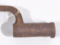 Tüllenbajonett Typ Österreich 1798, vierkantig,Länge 56 cm, Innendurchmesser Tülle 2,2 cm,Außendurchmesser 2,65cm
