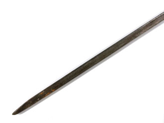 Tüllenbajonett Frankreich Modell 1822, dreikantig, Länge 54 cm,Innendurchmesser Tülle 2,2 cm,Außendurchmesser 2,65cm ,Länge Tülle ca 67,8cm