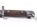 Preußen, Seitengewehr Modell 71/84 ,Truppenstempel, Kammerstück von 1889 , Hersteller Erfurt . Leicht narbig, gereinigt