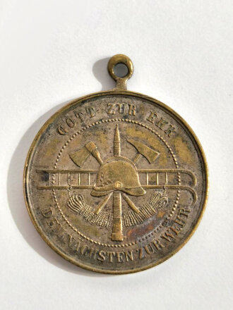 Tragbare Medaille Feuerwehr  " Friedrich Grosherzog von Baden, Gott zur Ehr, dem nächen zur Wehr " 28mm