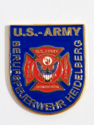 Feuerwehr Klebepin " U.S. Army- Berufsfeuerwehr Heidelberg "