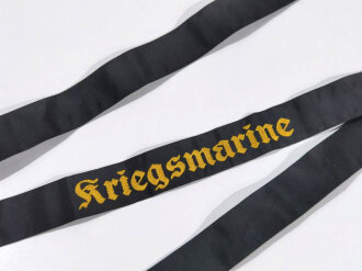 Mützenband " Kriegsmarine" neuzeitliche REPRODUKTION aus Sammlungsauflösung