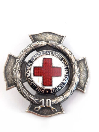 Preussischer Landesverband vom Roten Kreuz, Steckabzeichen für 10 Jahre Zugehörigkeit. Hersteller Godet Berlin