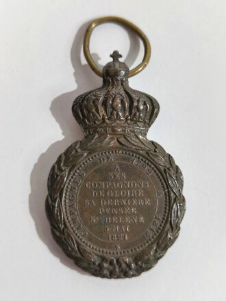 Frankreich,  St.Helena Medaille zur Erinnerung an den Tod Napoleons I., 1821, bronze