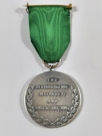 Tragbare Medaille " 100 Jahre Pfälzischer Schützenbund 1962"  "Für hervorragende Mitarbeit und Unterstützung"