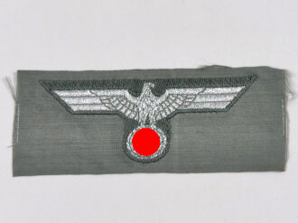 Heer, Adler für das Schiffchen der Offiziere, ungetragenes Stück, Rückseitig Kleberest