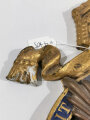 Preußen, schwere Wandapplikation , vermutlich aus bronze. Mehrteilig verschraubt,wohl überlackiert. Gesamthöhe 28cm, Gewicht 3kg