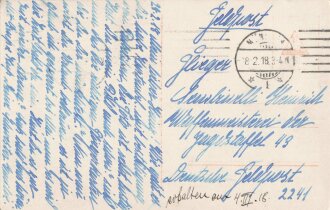 Sanke Karte "Offizier Stellvertreter Göttsch" gelaufen 1918 als Feldpostkarte