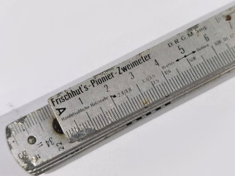 Frischhut´s Pionier Zweimeter, Aluminium, extrem seltenes Stück das in die Werkzeugtasche gehört