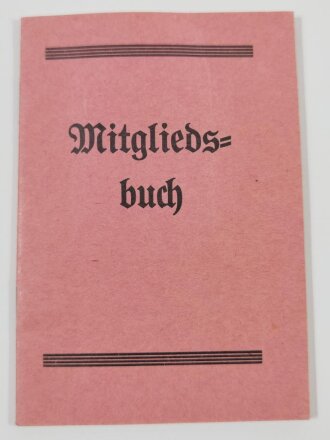 Mitgliedsbuch Freiwillige Feuerwehr datiert 1934