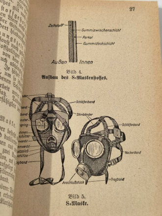 Feuerwehr III.Reich " Ausbildungsvorschrift für den Feuerwehrdienst II.teil: Der Gasschutzdienst" Berlin 1939 mit 111 Seiten