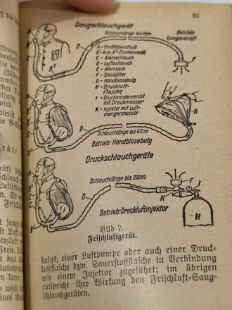 Feuerwehr III.Reich " Ausbildungsvorschrift für den Feuerwehrdienst II.teil: Der Gasschutzdienst" Berlin 1939 mit 111 Seiten