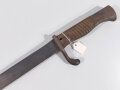 1.Weltkrieg, Seitengewehr 98/05 , Hersteller Mundlos Magdeburg, Säge ausgeschliffen, ungereinigtes Stück ohne Scheide