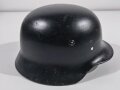 Stahlhelm Glocke Wehrmacht Modell 1935, ET64. Nach dem Krieg schwarz lackiert