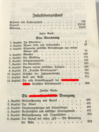 Adolf Hitler " Mein Kampf" Ausgabe 1939 mit Goldschmitt oben, ohne Widmung