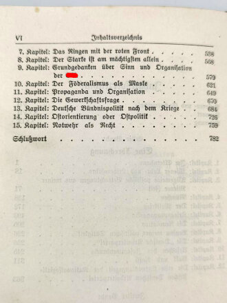 Adolf Hitler " Mein Kampf" Ausgabe 1939 mit Goldschmitt oben, ohne Widmung