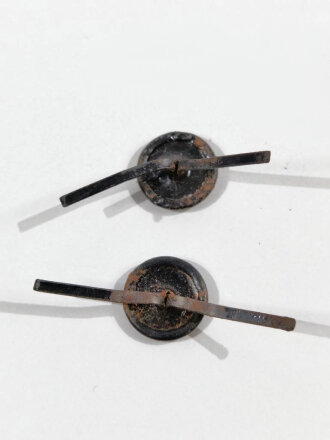 Paar Mützenknöpfe schwarz, Durchmesser je 10mm