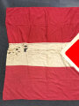 Hitlerjugend Lagerfahne, stark gebraucht, Maße 103 x 184cm