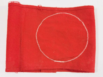 Armbinde für Angehörige von Parteiverbänden. Frühes, dreiteiliges Stück auf Filz. getragen
