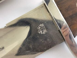 Kaiserreich, Seitengewehr Modell 98/02 mit Sägerücken, Eigentumstück, aufpflanzbar , Hersteller Eickhorn, sehr selten