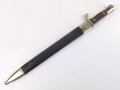 Kaiserreich, Seitengewehr Modell 98/02 mit Sägerücken, Eigentumstück, aufpflanzbar , Hersteller Eickhorn, sehr selten