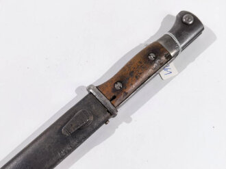 Preussen, Seitengewehr Modell 84/98, Herstellermarke Richard Herder Solingen , Kammerstück von 1917