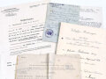 Dokumentengruppe eines Gefreiten im 1. Weltkrieg mit Vorläufigen Besitzzeugnis des Eisernen Kreuzes 2. Klasse 1914