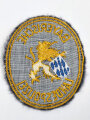 Ärmelabzeichen "Bayerische Landespolizei "  auf blauem Untergrund