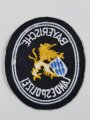 Ärmelabzeichen "Bayerische Landespolizei "  auf blauem Untergrund