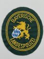 Ärmelabzeichen "Bayerische Landespolizei "  auf grünem Untergrund