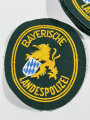 Ärmelabzeichen "Bayerische Landespolizei "  auf grünem Untergrund, sie erhalten 1 ( ein ) ungetragenes Stück