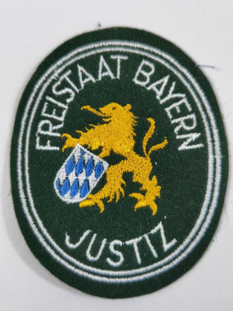 Ärmelabzeichen "Freistaat Bayern Justiz"