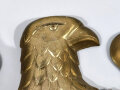 Grosser Parteiadler für Saalschmuck. Lackierte Pappe, Rückseitig mit Holzstreifen verstärkt, Maße 68 x 50cm