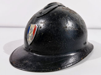 Frankreich, Helm für Polizei aus Metall ( ex Modell 1926 Stahlhelm)  Gebraucht