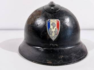 Frankreich, Helm für Polizei aus Metall ( ex Modell 1926 Stahlhelm)  Gebraucht