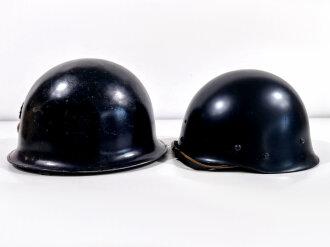 Frankreich, zweiteiliger Stahlhelm für Polizei in gutem Zustand