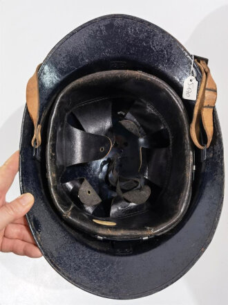 Frankreich, Helm für Polizei aus Metall ( ex Modell 1926 Stahlhelm)  Gebraucht