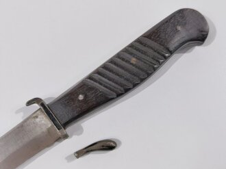 Grabendolch / Kampfmesser 1.Weltkrieg, dunkler Holzgriff...