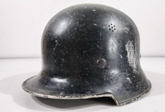 Feuerwehr Leichtmetall Helm III.Reich. Originallack, die...