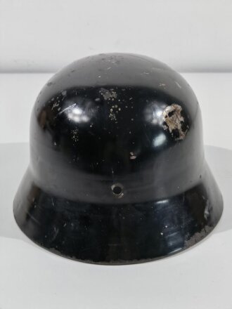 Deutschland nach 1945,  Stahlhelm Glocke Modell 1940, Hersteller NS64, schwarz lackiert