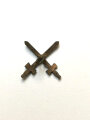 Auflage für Bandspange, Schwerter mit 2 Splinten" Größe gemessen von Schwertspitze bis Griff 16 mm "