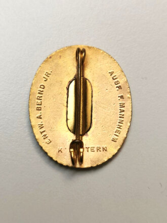 Bund der Saarpfalzvereine, Goldenes Ehrenzeichen " Saarabstimmung 17.1.1935 "
