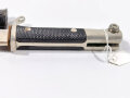 Extra Seitengewehr KS98 Wehrmacht, Eigentumstück, Hersteller E.Pack und Söhne, Länge 35 cm, Scheide Originallack
