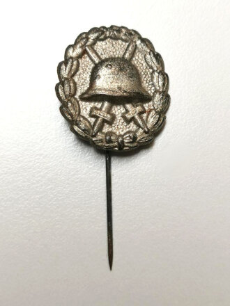 Miniatur zum Verwundetenabzeichen Silber 1. Weltkrieg, Größe 22 mm
