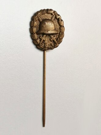 Miniatur zum Verwundetenabzeichen Gold 1. Weltkrieg, Größe 23 mm